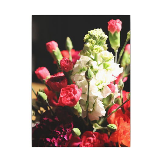 Floral Bouquet Matte Canvas Print — Stretched Wall Art